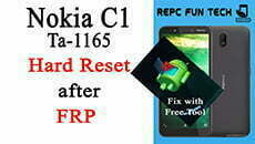 nokia c1 hard reset