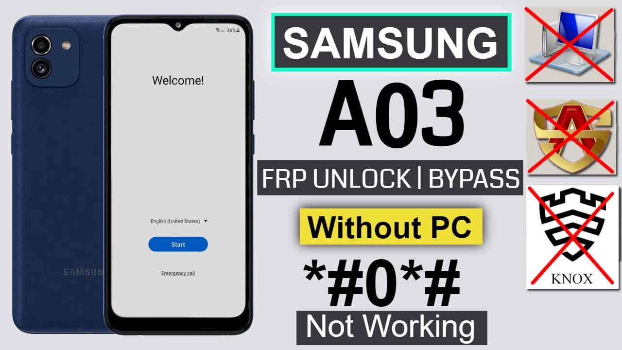 samsung a03 frp bypass without pc
