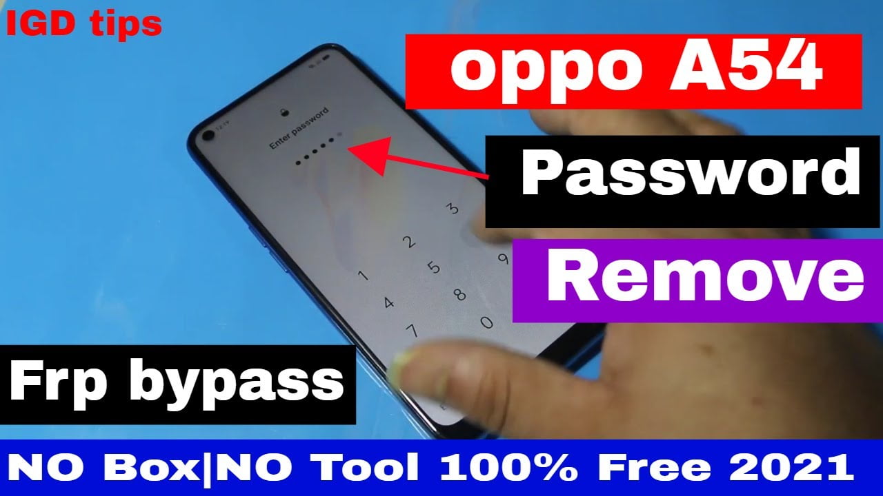 oppo a54 hard reset